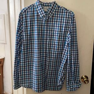 Old Navy Regular Fit Blue plaid/check shirt